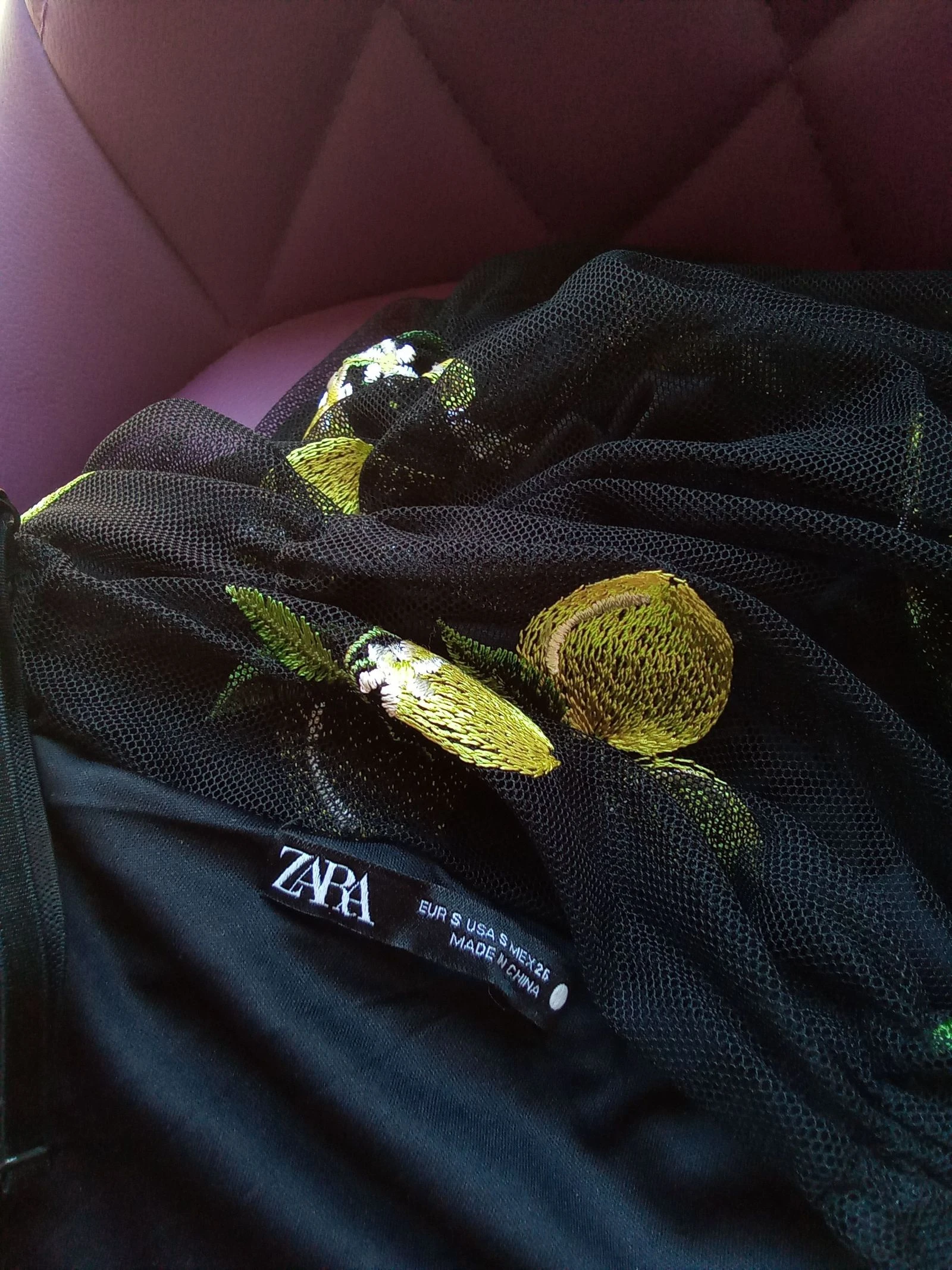 Zara summer dress embroidered with lemons – photo 2